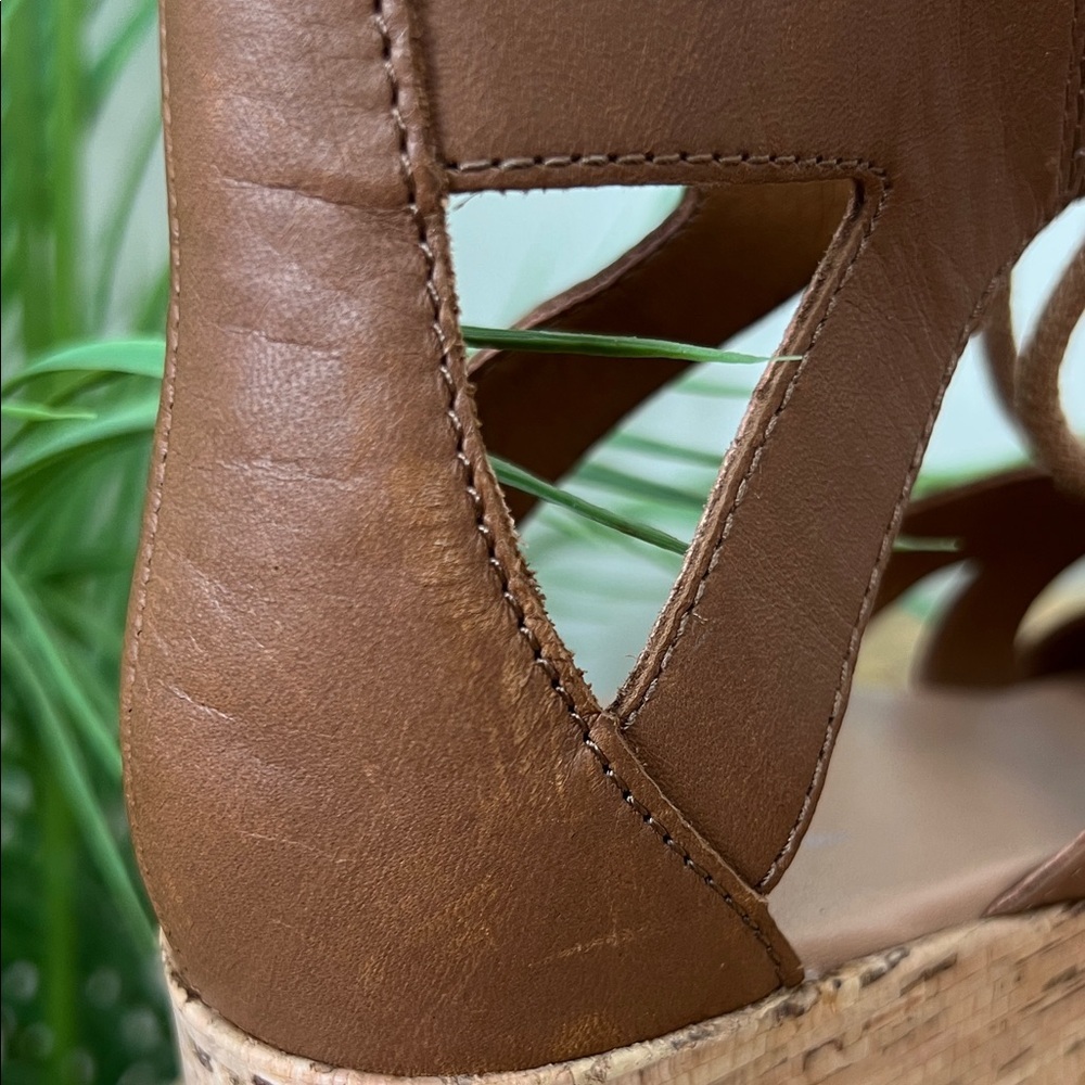 Sorel Tan Wedge Sandals - Picture 13 of 14